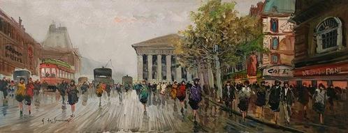Giulio De Simone (1936-2020) - Mattino piovoso a Parigi, Antiek en Kunst, Kunst | Schilderijen | Klassiek