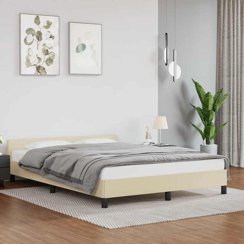 vidaXL Bedframe met hoofdeinde zonder matras 140x200 cm, Huis en Inrichting, Slaapkamer | Bedden, Nieuw, Verzenden