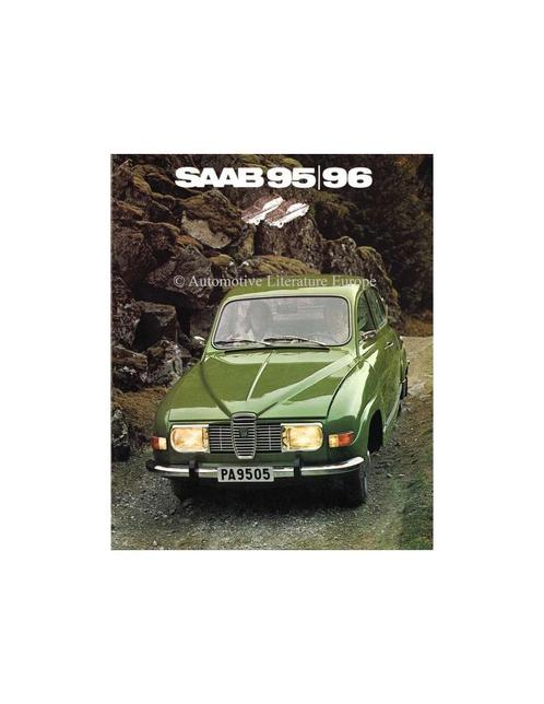 1972 SAAB 95 96 BROCHURE NEDERLANDS, Livres, Autos | Brochures & Magazines, Enlèvement ou Envoi