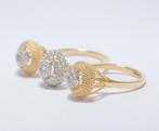 Bague tendance - 14 carats Or jaune - 0.93ct. tw. Diamant, Bijoux, Sacs & Beauté
