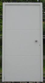 aluminium buitendeur , voordeur , deur 107 x 211 wit, Ophalen of Verzenden, Buitendeur