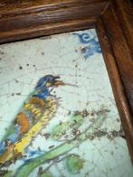 Tegel - Veelkleurige vogel - Delft, Plateelbakkerij -, Antiquités & Art