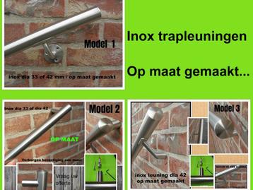 Uw inox trapleuning OP MAAT - rvs leuning - inox leuningen beschikbaar voor biedingen