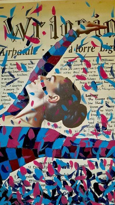 Giorgio Stocco - Ballerina pop 37- opera unica, Antiquités & Art, Art | Peinture | Moderne