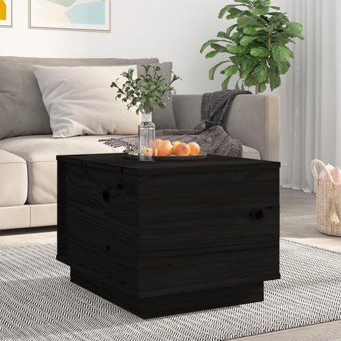 vidaXL Salontafel 40x50x35 cm massief grenenhout zwart, Huis en Inrichting, Tafels | Salontafels, Nieuw, Verzenden