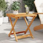 vidaXL Table pliable de jardin 50x50x50 cm bois dacacia, Verzenden