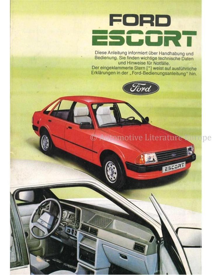 1983 FORD ESCORT INSTRUCTIEBOEKJE NEDERLANDS, Autos : Divers, Modes d'emploi & Notices d'utilisation