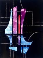 Eugene Eechaut (1928-2019) - Abstraite architecturale encre, Antiek en Kunst, Kunst | Schilderijen | Modern