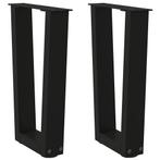 vidaXL Salontafelpoten 2 st V-vormig 28x(42-43,3) cm staal, Verzenden, Nieuw