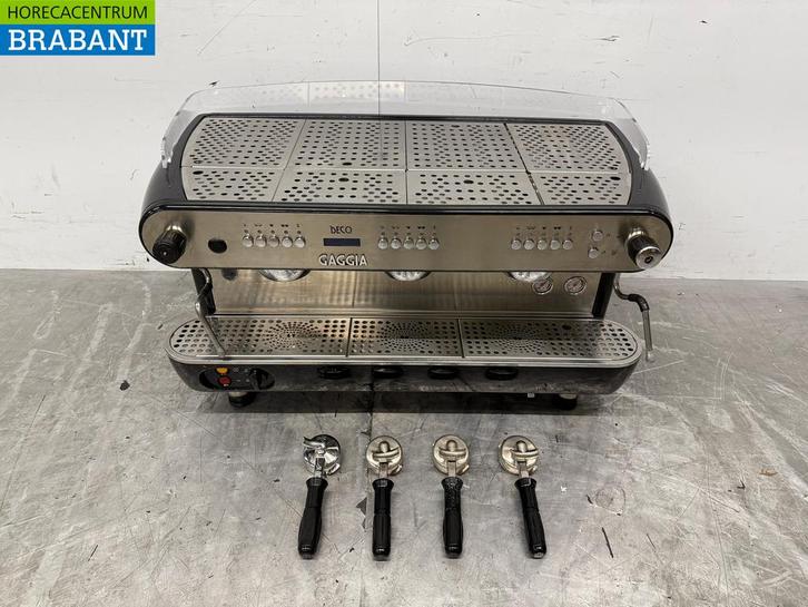 Machine à expresso Gaggia en acier inoxydable 3 groupes 400V, Zakelijke goederen, Horeca | Keukenapparatuur, Verzenden