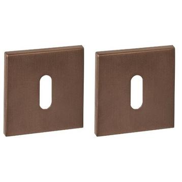 Intersteel sleutelrozetten verdekt 53x53x6mm pvd brons beschikbaar voor biedingen