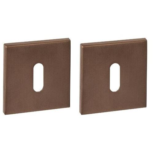 Intersteel sleutelrozetten verdekt 53x53x6mm pvd brons, Doe-het-zelf en Bouw, Raamkozijnen en Schuifdeuren, Ophalen of Verzenden