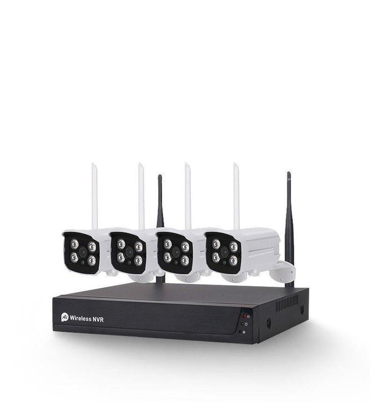 DrPhone SecureVision - NVR Camera Kit - 4 Camera Set -, Audio, Tv en Foto, Fotocamera's Digitaal, Nieuw, Verzenden