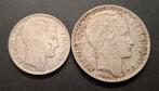 Frankrijk. 10 Francs et 20 Francs 1937 Turin (lot de 2, Postzegels en Munten