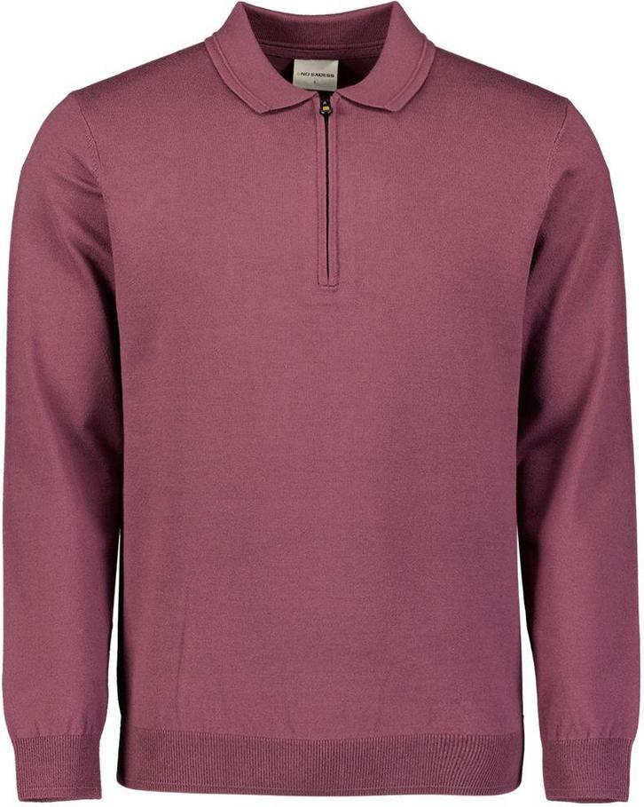 No Excess Polo Zip Trui Dark Wine maat Maat 52/54 (L) Heren, Kleding | Heren, Truien en Vesten, Rood, Nieuw, Maat 52/54 (L), Verzenden