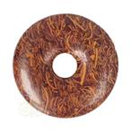 Coquina Jaspis edelstenen donut hanger Nr 11 - Ø4 cm, Handtassen en Accessoires, Edelstenen, Nieuw, Verzenden