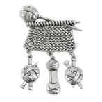 Fako Bijoux® - Broche - Truitje Breien - 40x60mm -, Verzenden, Nieuw