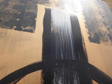 Ksavera - Bronze Abstract A1368 - painting on XXL canvas
