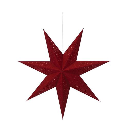 House of Seasons kerstster velvet rood (Overige), Huis en Inrichting, Woonaccessoires | Overige, Nieuw, Verzenden