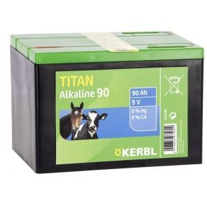Titan alkaline droge batterij 9v - 90ah - kerbl, TV, Hi-fi & Vidéo, Batteries
