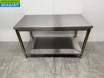 RVS Werktafel met onderschap 140 x 70 x 85,5 cm Horeca, Ophalen of Verzenden, Nieuw in verpakking