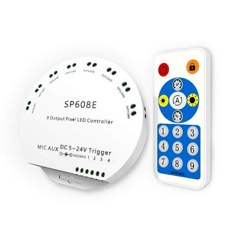 Bluetooth + IR Afstandsbediening voor Pixel LED strip - SP6, Maison & Meubles, Lampes | Autre, Envoi