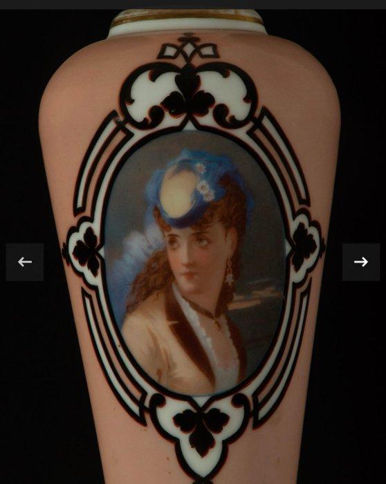 Balustervaas - art decò - Kristal, Opalina - Vaas in Franse, Antiek en Kunst, Antiek | Glaswerk en Kristal