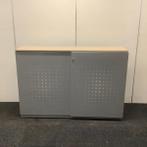 Akoestische schuifdeurkast (hxbxd) 123x180x50 cm, grijs -