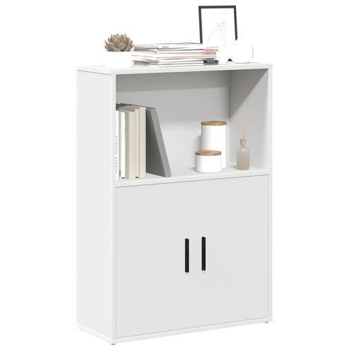 vidaXL Boekenkast 60x24x85 cm bewerkt hout wit, Huis en Inrichting, Kasten | Boekenkasten, Nieuw, Verzenden