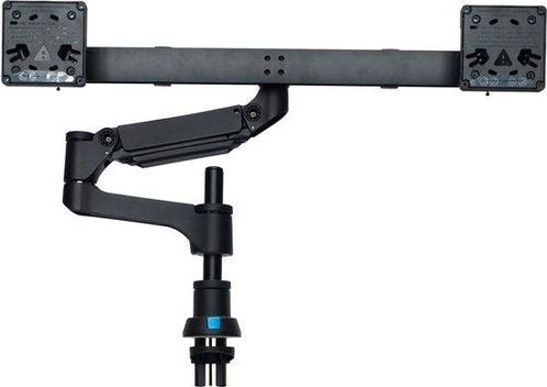 Tweedekans | R-Go Tools Monitorarm Zwart - Voor 2 Monitoren, Computers en Software, Monitoren, Ophalen of Verzenden