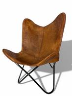Fauteuil - Vlinderstoel - Leder, Metaal - Vlinderstoel