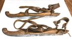 2 paar Antieke houten schaatsen 1920-1940 Nederland