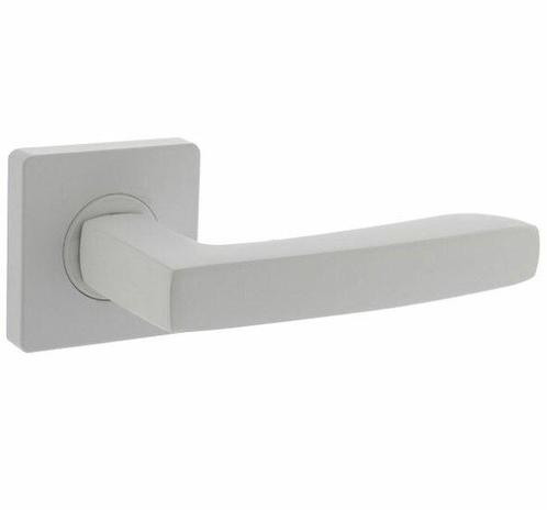 Intersteel deurkruk Minos op vierkant rozet wit, Doe-het-zelf en Bouw, Hang- en Sluitwerk, Ophalen of Verzenden