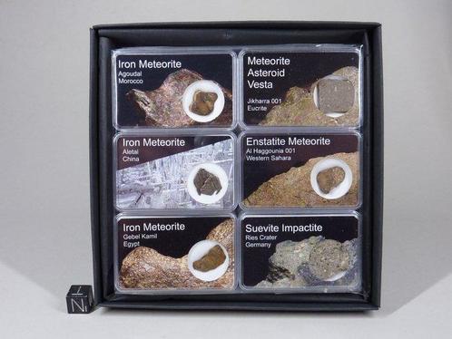 Collection de démarrage de météorites 5 météorites + 1, Verzamelen, Mineralen en Fossielen