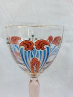 Theresienthal - Wijnglas - Wijnglas met emaille, Antiek en Kunst