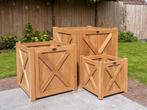 Houten plantenbak voor buiten | ruime collectie, Verzenden, Minder dan 60 cm, Vierkant, Nieuw