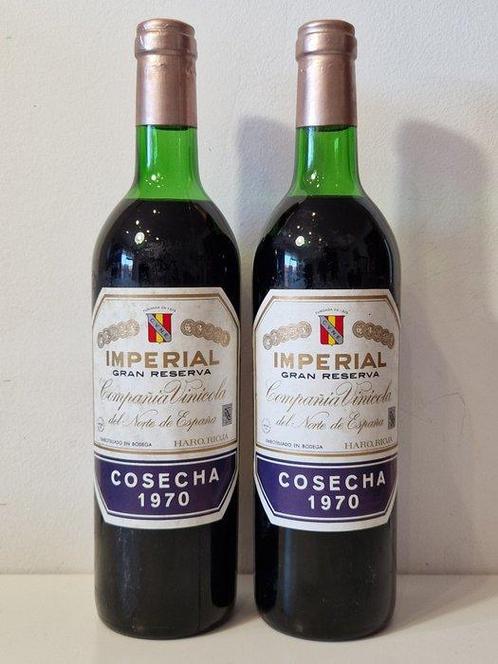 1970 C.V.N.E. Imperial - Rioja Gran Reserva - 2 Flessen, Verzamelen, Wijnen