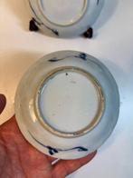 Twee beker wit blauw Qing-export Qianlong-tijdperk -, Antiek en Kunst