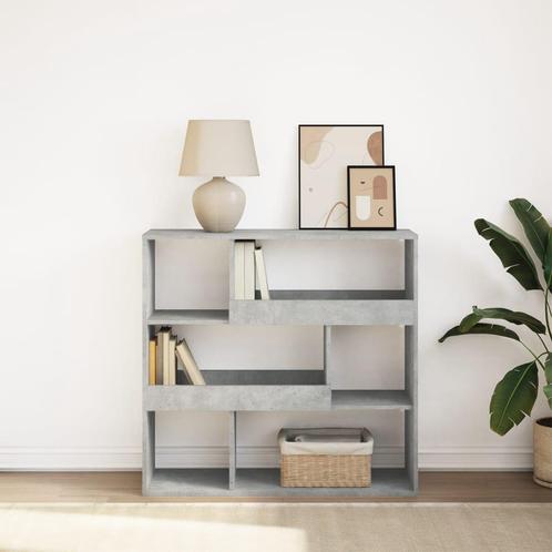 vidaXL Boekenkast / kamerscherm 100x33x94,5 cm betongrijs, Huis en Inrichting, Kasten | Boekenkasten, Nieuw, Verzenden