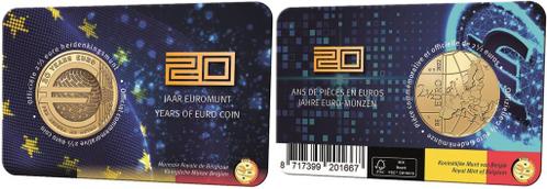 België 2,5 Euro 2022 '20 Jaar Euro' Coincard Nederlands