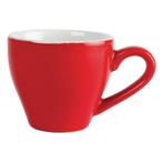 Espressokopjes | CAFÉ | Keramiek | Rood | 10cl | 12 Stuks |, Verzenden, Nieuw in verpakking