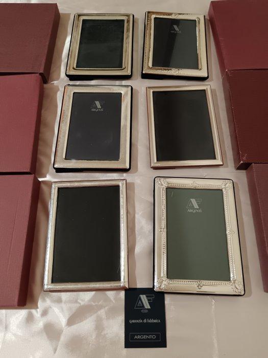 Fotolijst (6) - Laminated Silver, Antiek en Kunst, Curiosa en Brocante