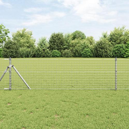 vidaXL Euro Hek 0,4x50 m Gegalvaniseerde Staal, Tuin en Terras, Tuinhekken en Hekwerk, Nieuw, Verzenden