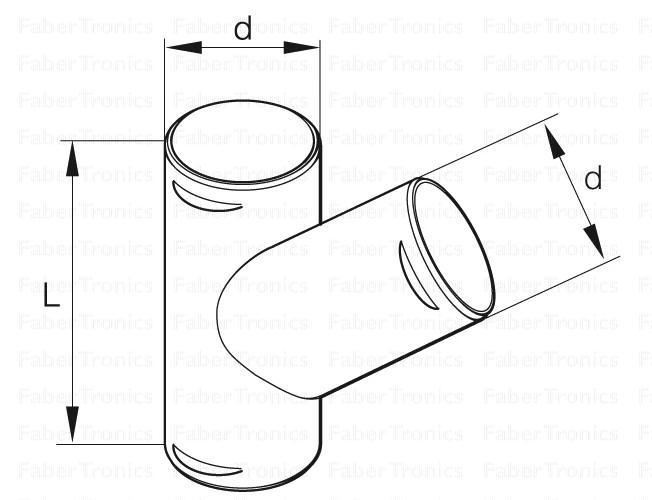Eberpächer verdeelstuk 100x100x100 0 - 45°, Doe-het-zelf en Bouw, Overige Doe-Het-Zelf en Bouw, Ophalen of Verzenden