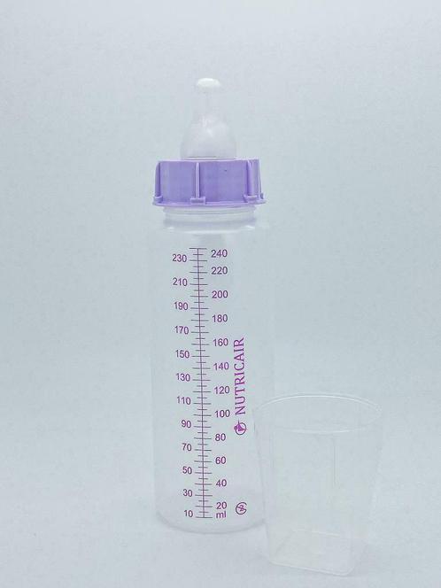 Cair Babyfles 240ml met flessenspeen voor eenmalig gebruik, Diversen, Verpleegmiddelen, Nieuw, Ophalen of Verzenden