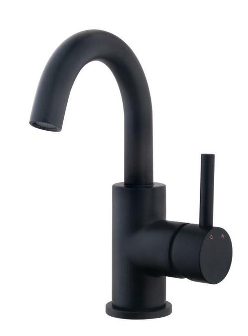 Sanifun wastafelmengkraan Nero mat zwart 3, Doe-het-zelf en Bouw, Sanitair, Kraan