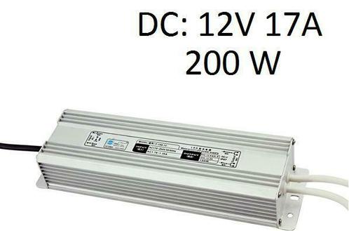 LED Strip voeding - 12V - 17A - 200W - waterdicht, Huis en Inrichting, Lampen | Overige, Ophalen of Verzenden