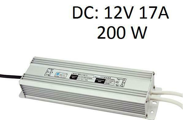 LED Strip voeding - 12V - 17A - 200W - waterdicht, Huis en Inrichting, Lampen | Overige, Ophalen of Verzenden
