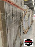 PVC Deur 98x204 met  3/4 glas Antraciet Houtnerf RAL7016, Bricolage & Construction, Ophalen of Verzenden, Garagedeur